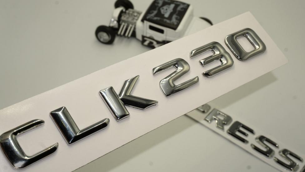 Benz CLK 230 Kompressor Bagaj Krom Metal 3M 3D Yazı Logo