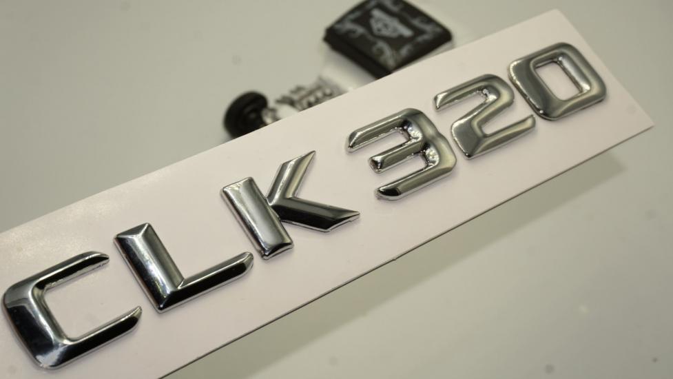 Benz CLK 320 Bagaj Krom Metal 3M 3D Yazı Logo