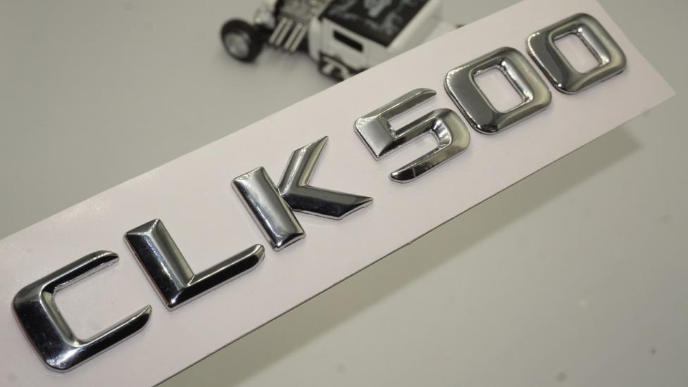 Benz CLK 500 Bagaj Krom Metal 3M 3D Yazı Logo