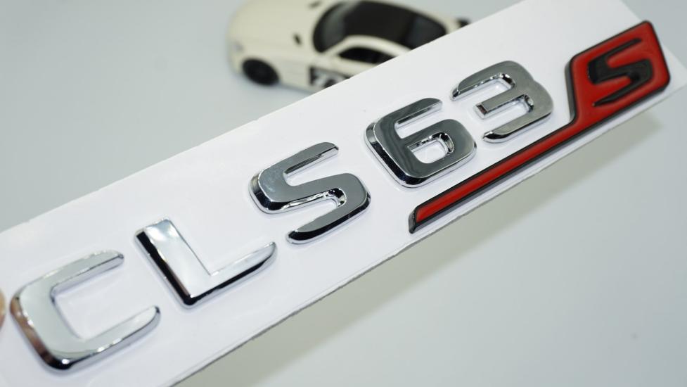 DK Tuning CLS63S Bagaj Krom Kırmızı ABS Yazı Logo Benz İle Uyumlu