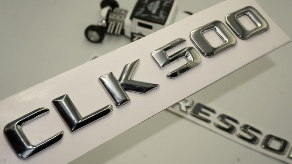 Benz CLK 500 Kompressor Bagaj Krom Metal 3M 3D Yazı Logo