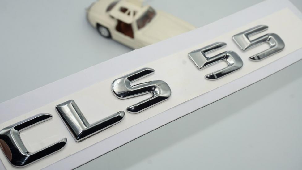 CLS 55 Bagaj Krom Metal 3M 3D Yazı Logo
