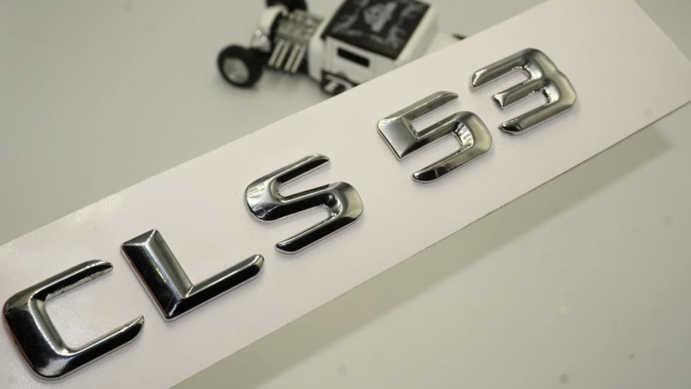 Benz CLS 53 Bagaj Krom Metal 3M 3D Yazı Logo