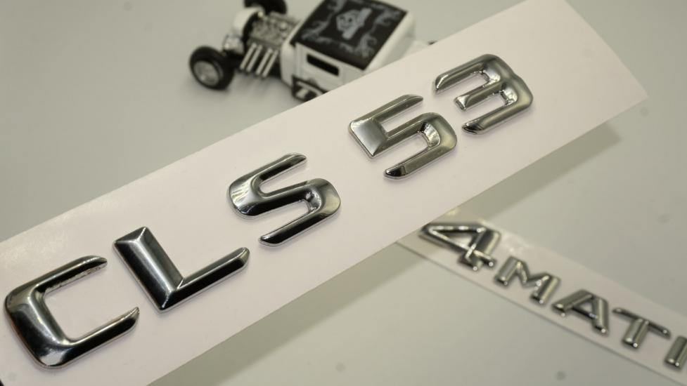 Benz CLS 53 4Matic Bagaj Krom Metal 3M 3D Yazı Logo