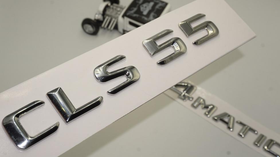 Benz CLS 55 4Matic Bagaj Krom Metal 3M 3D Yazı Logo