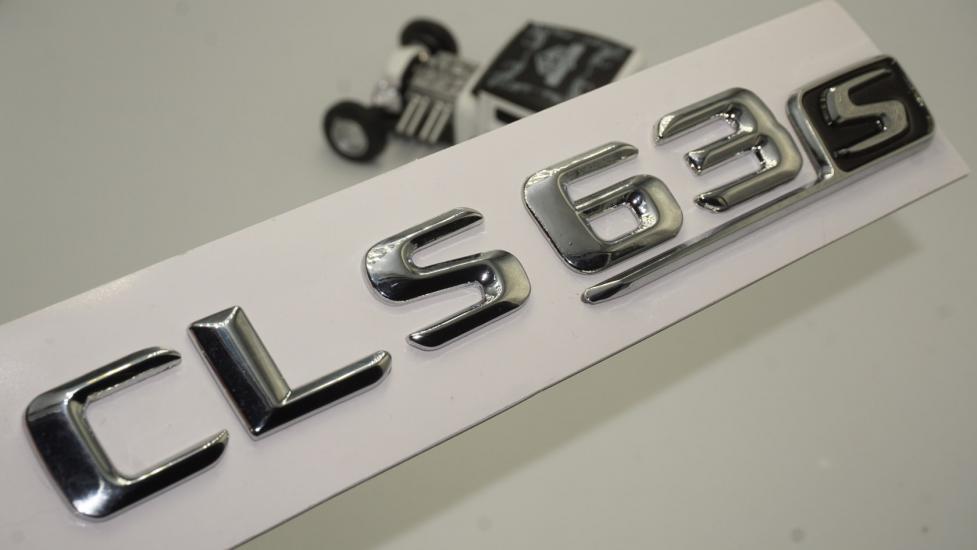 Benz CLS 63S Bagaj Krom Metal 3M 3D Yazı Logo