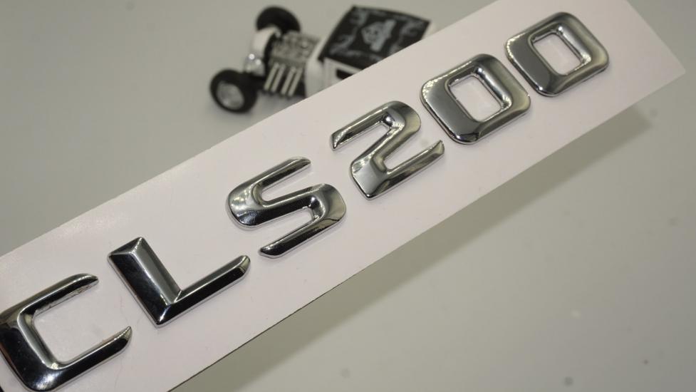 Benz CLS 200 Bagaj Krom Metal 3M 3D Yazı Logo