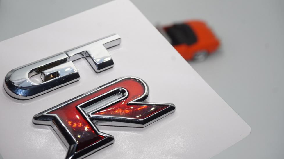Nissan GTR Bagaj 3M 3D Krom Metal Logo Amblem