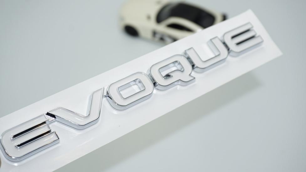 DK Tuning Evoque Bagaj Beyaz 3M 3D Yazı Logo Range Rover İle Uyumlu