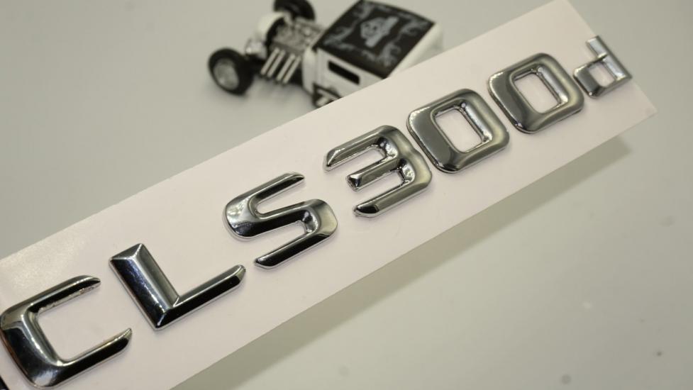 Benz CLS 300d Bagaj Krom Metal 3M 3D Yazı Logo