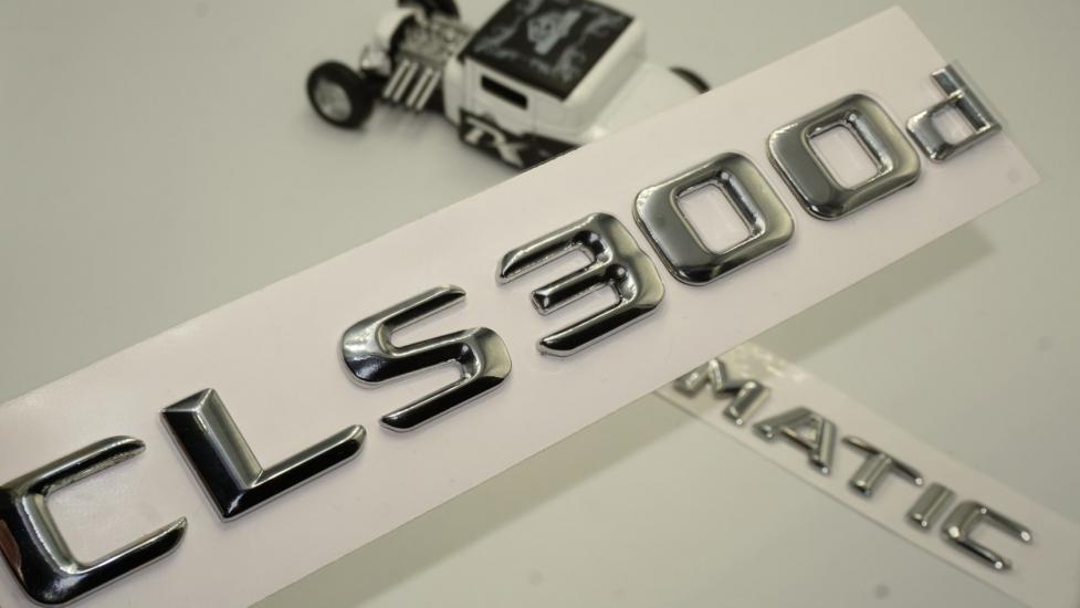 Benz CLS 300d 4Matic Bagaj Krom Metal 3M 3D Yazı Logo