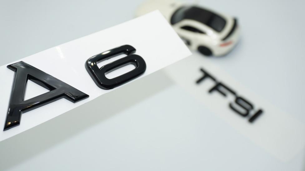 DK Tuning Audi A6 TFSi Parlak Siyah ABS 3M 3D Bagaj Yazı Logo Orjinal Ürün