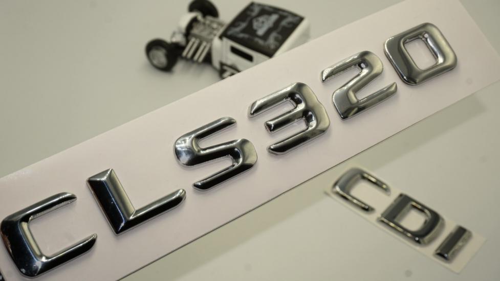 Benz CLS 320 CDi Bagaj Krom Metal 3M 3D Yazı Logo