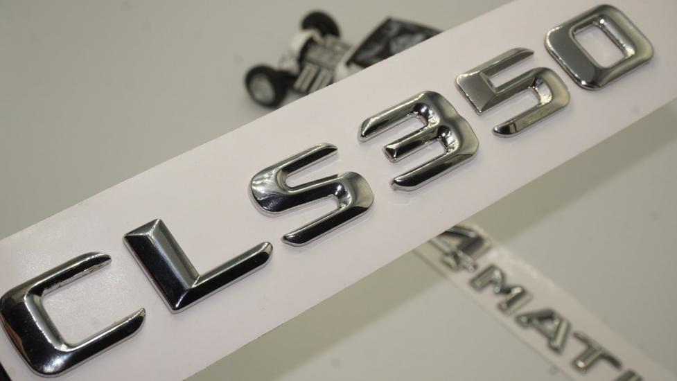 Benz CLS 350 4Matic Bagaj Krom Metal 3M 3D Yazı Logo