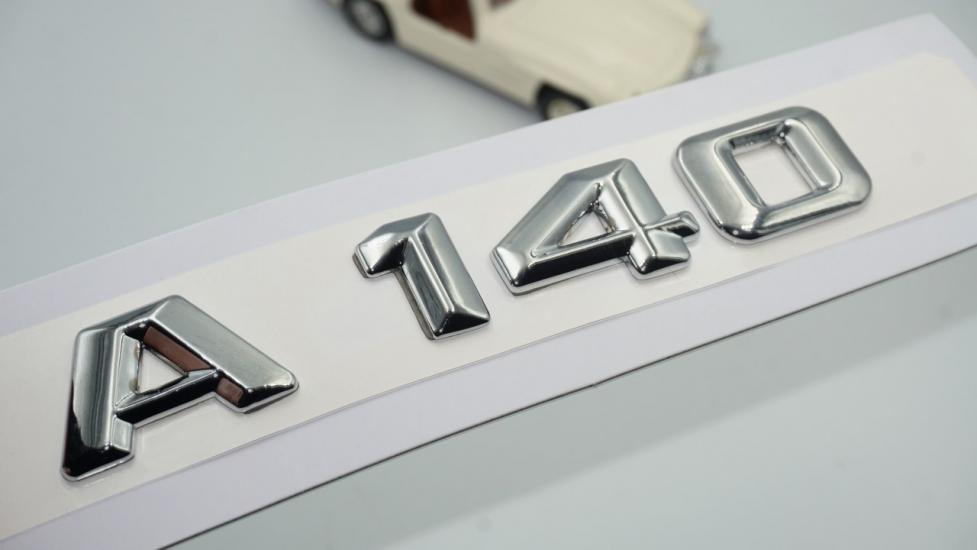 Mercedes Benz A 140 Bagaj Krom Metal 3M 3D Yazı Logo