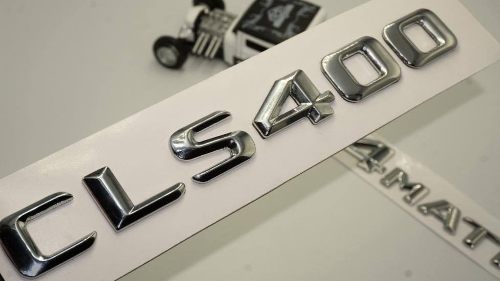 Benz CLS 400 4Matic Bagaj Krom Metal 3M 3D Yazı Logo