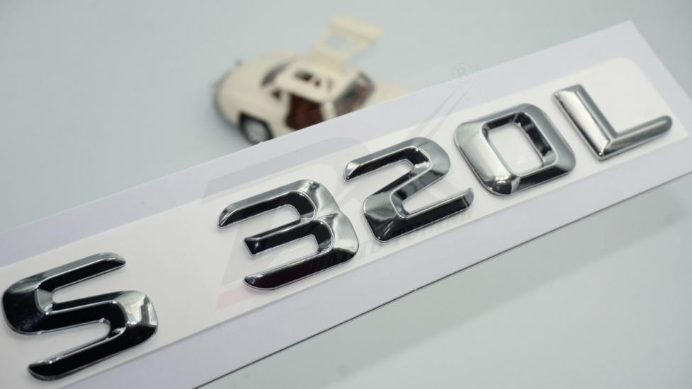 S320L Bagaj Krom Metal 3M 3D Yazı Logo