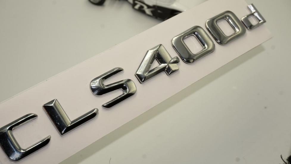 Benz CLS 400d Bagaj Krom Metal 3M 3D Yazı Logo