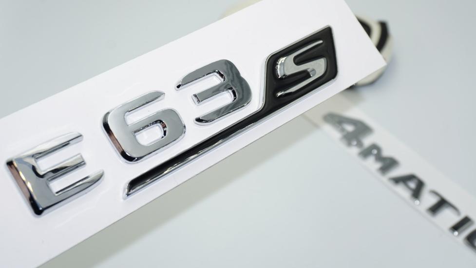 DK Tuning E63S 4Matic Bagaj Krom Siyah ABS Yazı Logo Benz İle Uyumlu