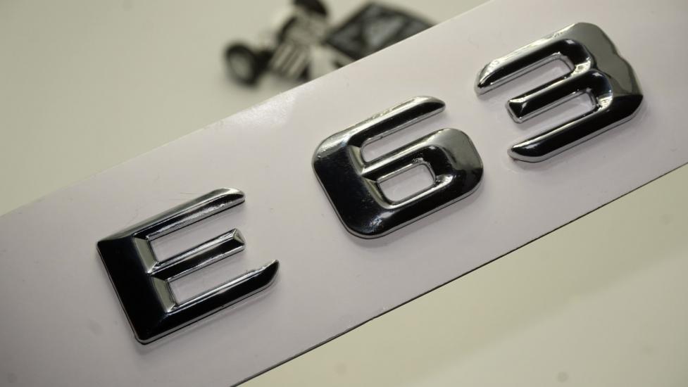 Benz E63 Bagaj Krom Metal 3M 3D Yazı Logo