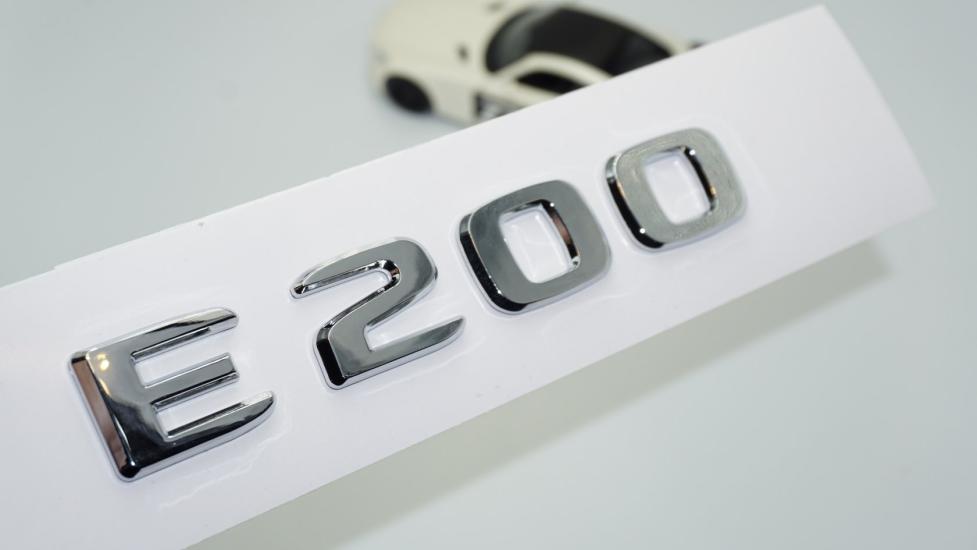 DK Tuning E200 Bagaj Krom ABS 3M 3D Yazı Logo Benz İle Uyumlu
