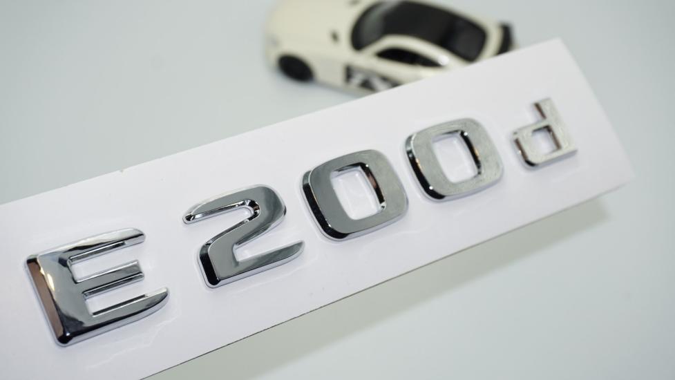 DK Tuning E200d Bagaj Krom ABS 3M 3D Yazı Logo Benz İle Uyumlu