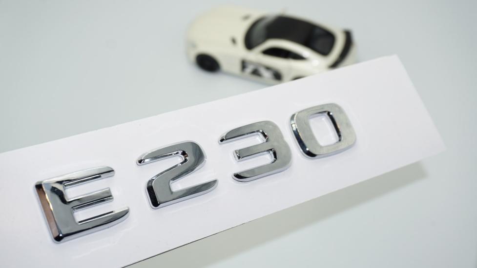 DK Tuning E230 Bagaj Krom ABS 3M 3D Yazı Logo Benz İle Uyumlu