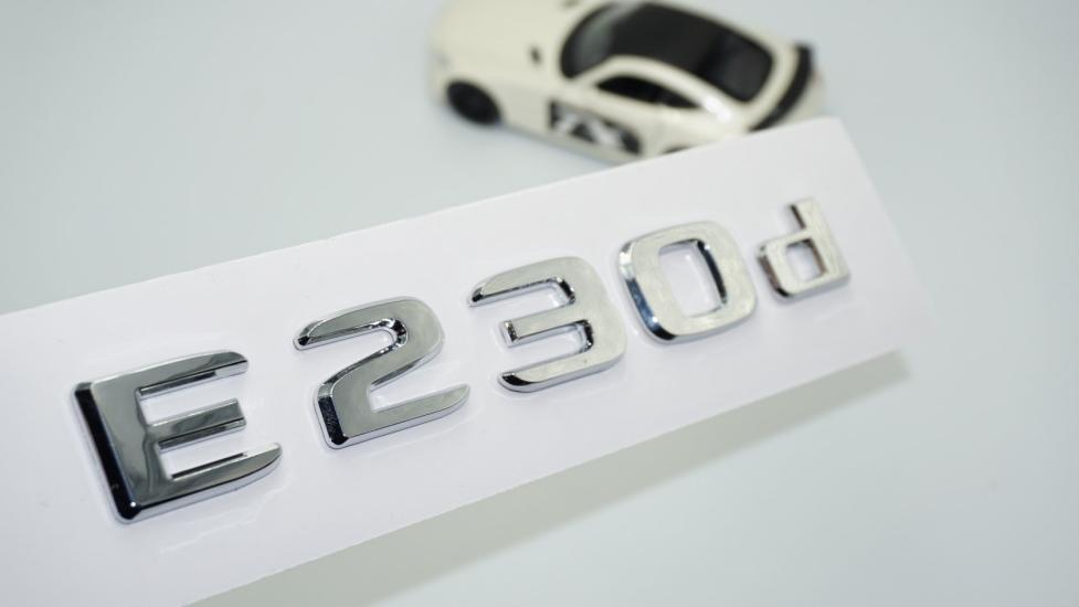 DK Tuning E230d Bagaj Krom ABS 3M 3D Yazı Logo Benz İle Uyumlu