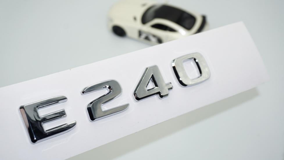 DK Tuning E240 Bagaj Krom ABS 3M 3D Yazı Logo Benz İle Uyumlu