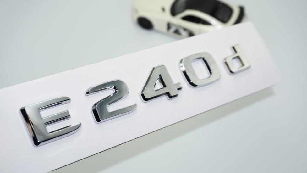 DK Tuning E240d Bagaj Krom ABS 3M 3D Yazı Logo Benz İle Uyumlu