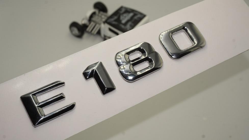 Benz E180 Bagaj Krom Metal 3M 3D Yazı Logo