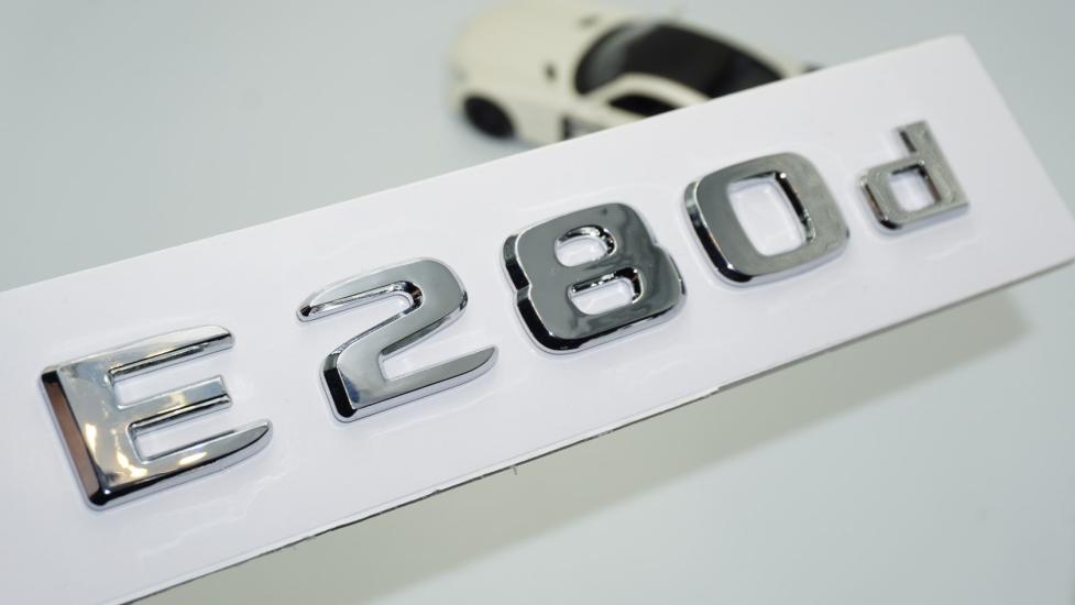 DK Tuning E280d Bagaj Krom ABS 3M 3D Yazı Logo Benz İle Uyumlu