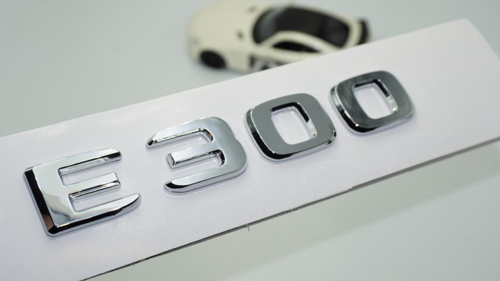 DK Tuning E300 Bagaj Krom ABS 3M 3D Yazı Logo Benz İle Uyumlu