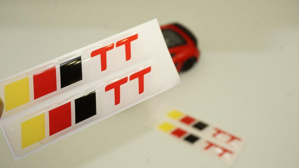 Audi TT Logo Motor Kapağı Damla Silikon Plaka Logo Arma Amblem Yeni Stil