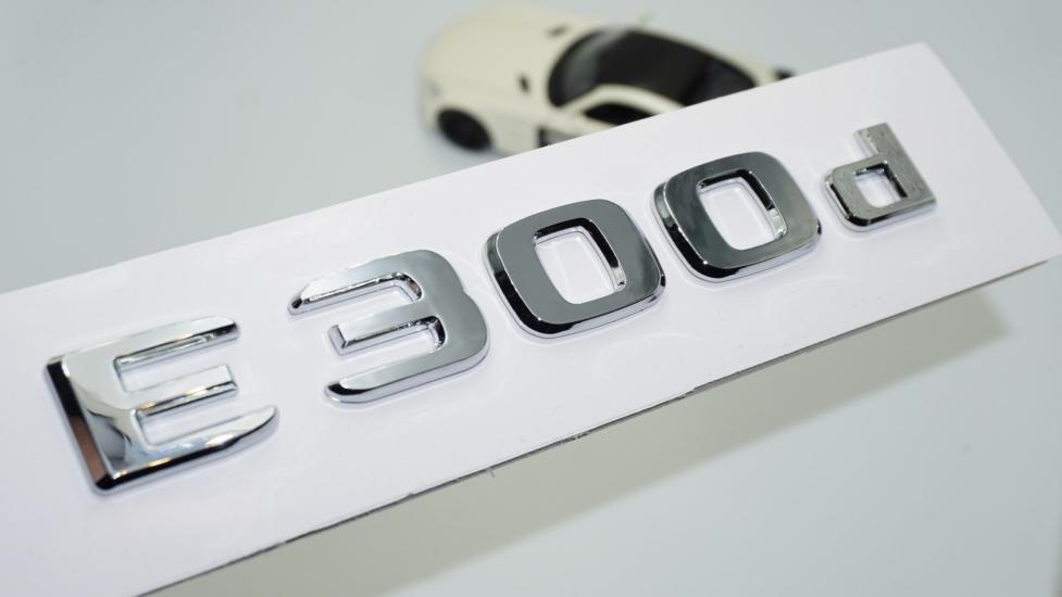 DK Tuning E300d Bagaj Krom ABS 3M 3D Yazı Logo Benz İle Uyumlu