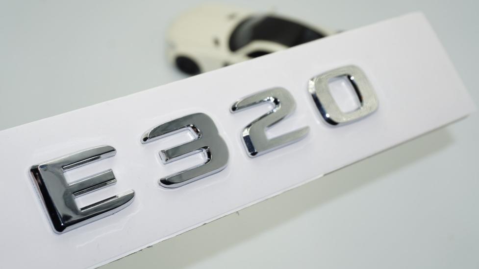 DK Tuning E320 Bagaj Krom ABS 3M 3D Yazı Logo Benz İle Uyumlu