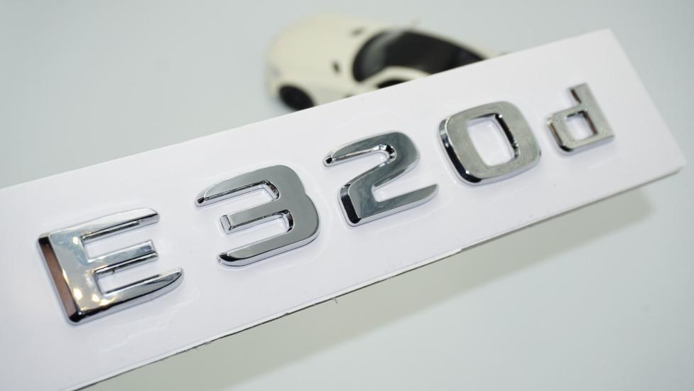 DK Tuning E320d Bagaj Krom ABS 3M 3D Yazı Logo Benz İle Uyumlu