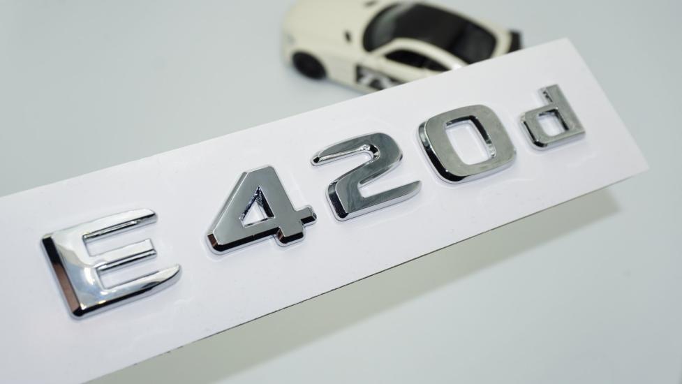 DK Tuning E420d Bagaj Krom ABS 3M 3D Yazı Logo Benz İle Uyumlu