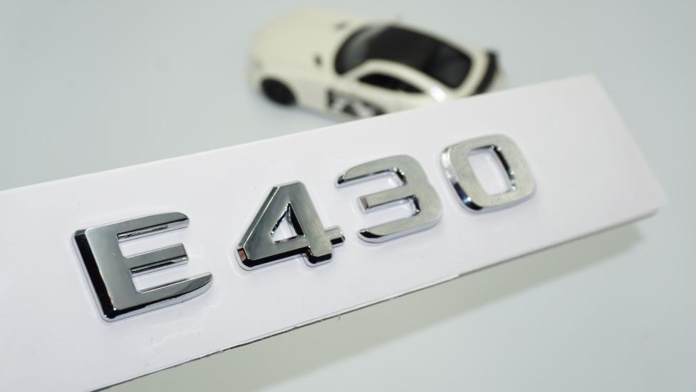 DK Tuning E430 Bagaj Krom ABS 3M 3D Yazı Logo Benz İle Uyumlu