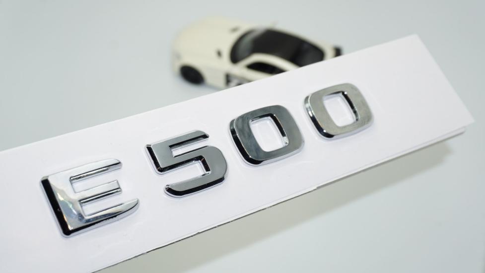DK Tuning E500 Bagaj Krom ABS 3M 3D Yazı Logo Benz İle Uyumlu
