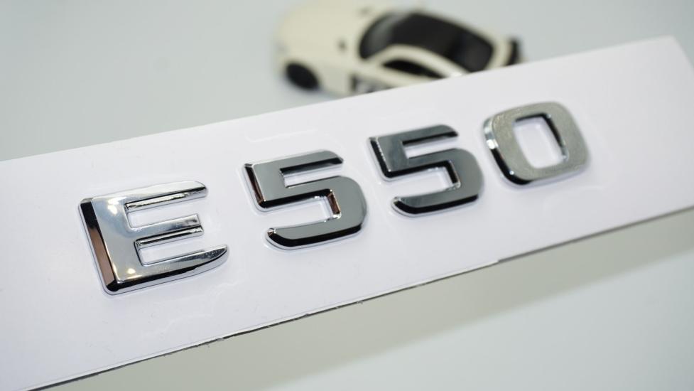 DK Tuning E550 Bagaj Krom ABS 3M 3D Yazı Logo Benz İle Uyumlu