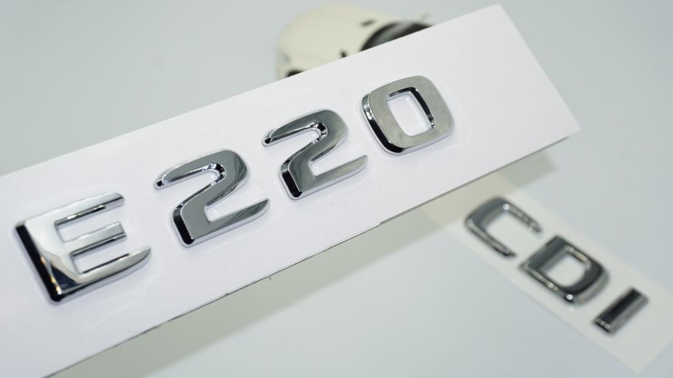 DK Tuning E220 CDi Bagaj Krom ABS 3M 3D Yazı Logo Benz İle Uyumlu
