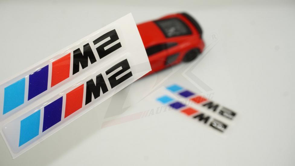 Bmw M2 Logo 3M 3D Damla Silikon Torpido Bagaj Çamurluk Logo Amblem Arma Seti