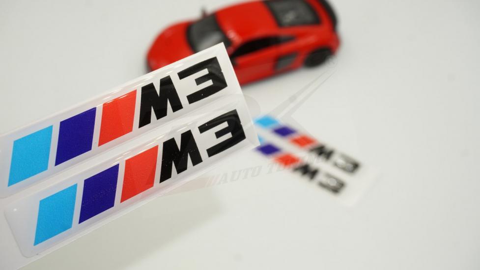 Bmw M3 Logo 3M 3D Damla Silikon Torpido Bagaj Çamurluk Logo Amblem Arma Seti