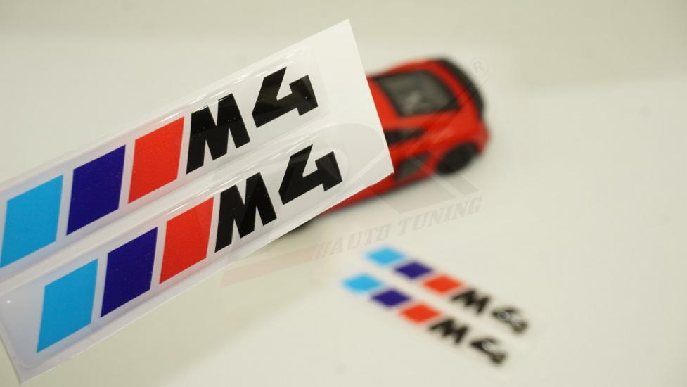 Bmw M4 Logo 3M 3D Damla Silikon Torpido Bagaj Çamurluk Logo Amblem Arma Seti