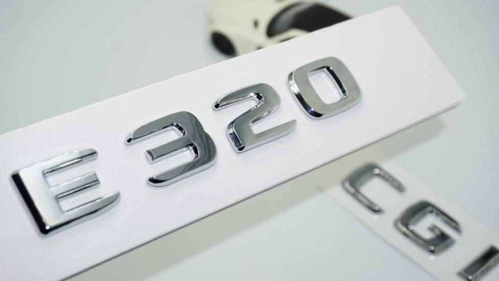 DK Tuning E320 CGi Bagaj Krom ABS 3M 3D Yazı Logo Benz İle Uyumlu