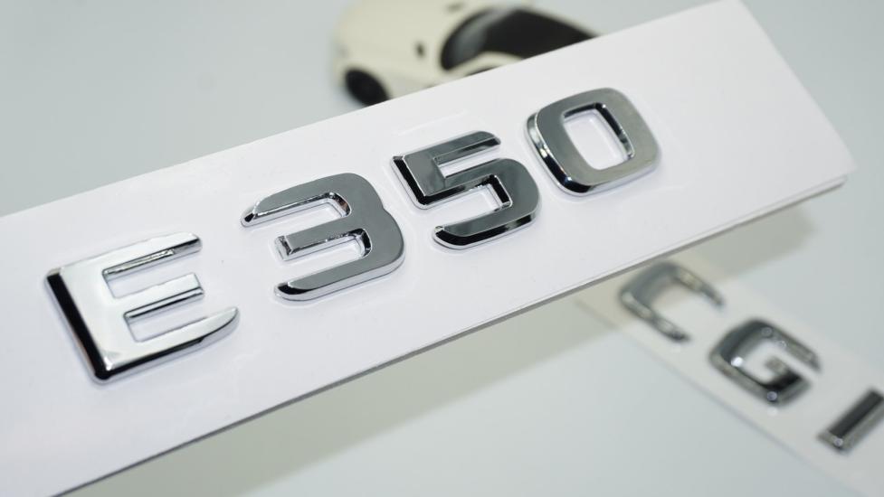 DK Tuning E350 CGi Bagaj Krom ABS 3M 3D Yazı Logo Benz İle Uyumlu