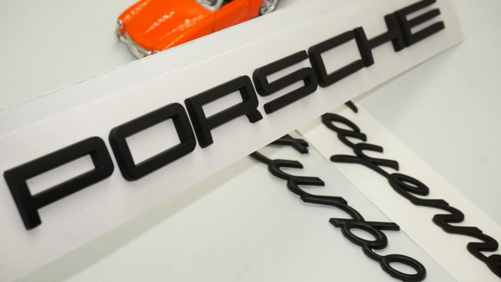 Porsche Cayenne Turbo Bagaj 3M 3D ABS Yazı Logo Amblem Seti