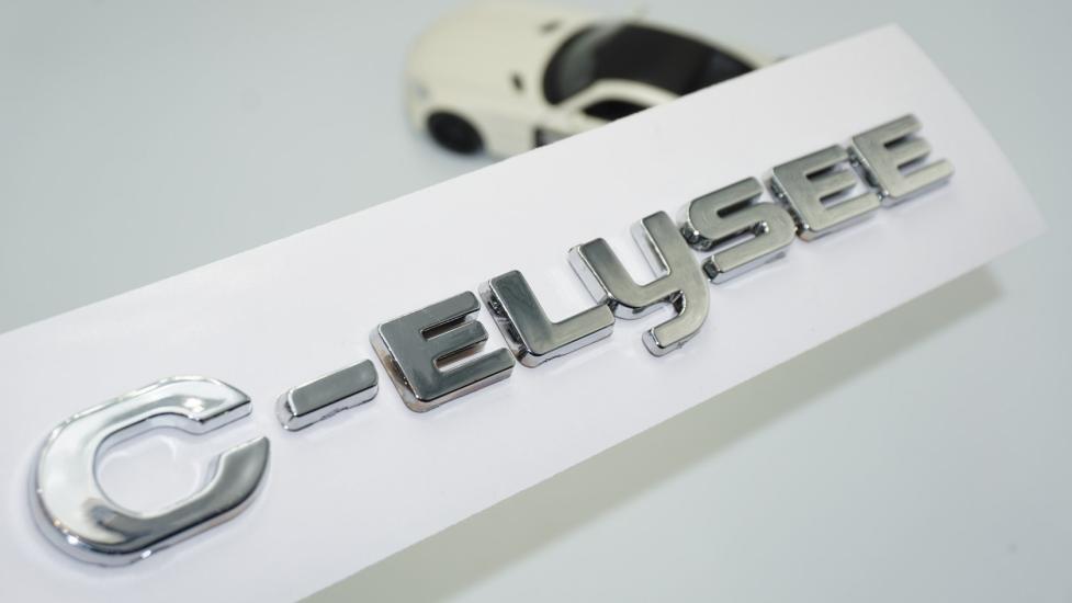 DK Tuning C Elysee Bagaj Kapağı Krom ABS Yazı Logo Citroen İle Uyumlu