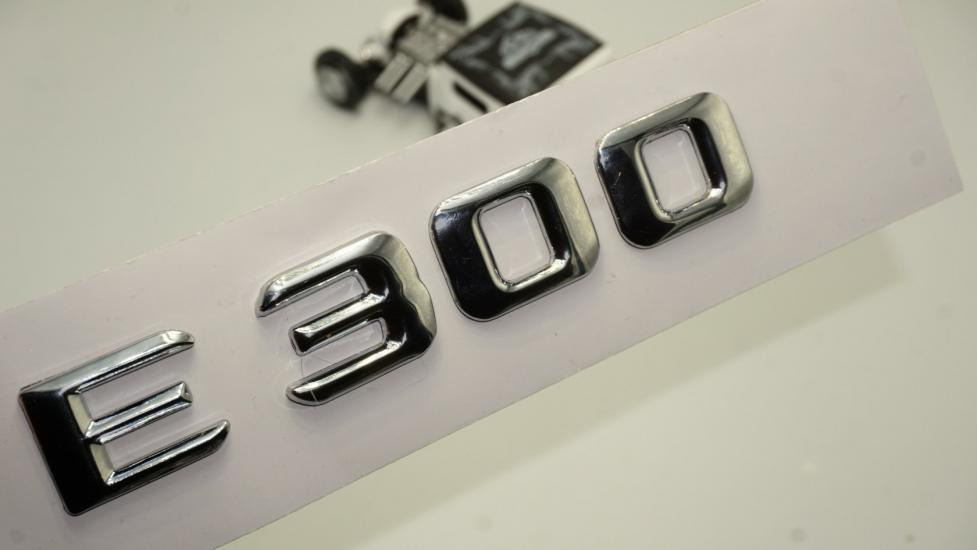 E 300 Bagaj Krom Metal 3M 3D Yazı Logo